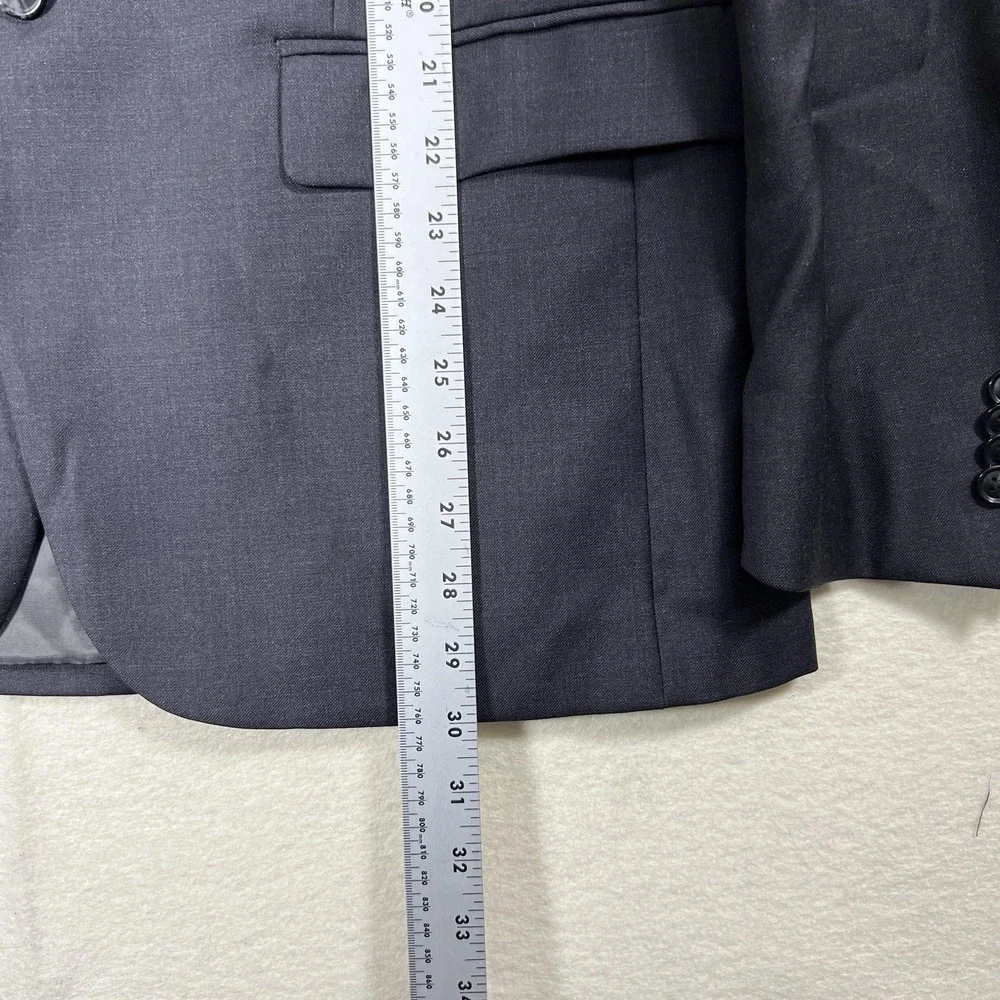 John Varvatos USA Blazer Mens 40R‎ Navy Wool Premium Tailored Two Button Jacket